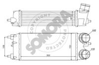 Somora 092745A Радиатор интеркуллера