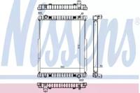 Nissens 606436 Радіатор охолодження двигуна Nissens 606436 Радіатор охолодження двигуна