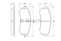 Bosch 0 986 424 215 Brake pads