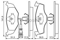 Bosch 0 986 424 723 Brake pads