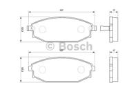 Bosch 0 986 424 727 Brake pads