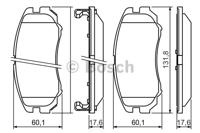 Bosch 0 986 424 815 Brake pads