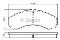 Bosch 0 986 424 833 Колодки гальмівні