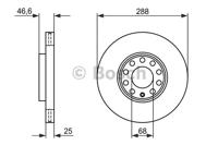 Bosch 0 986 478 546 Brake disc