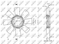 NRF 49856 Крильчатка NRF 49856 Крильчатка