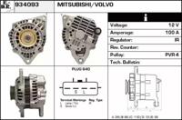 EDR 934093 Alternator assy