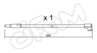 Cifam SU.116 Датчик зносу гальмівних колодок