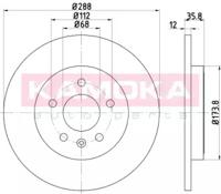 Kamoka 1032846 Диск гальмівний