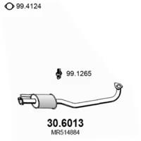 Asso 30.6013 Середній глушник вихлопних газів Asso 30.6013 Середній глушник вихлопних газів