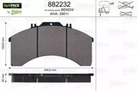 Valeo 882232 Brake pads