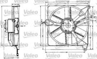 Valeo 883554 Fan and motor assy