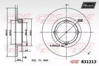 Maxtech 831213.0000 Brake disc