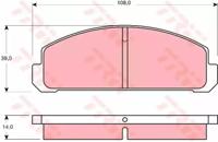 TRW GDB178 Колодки гальмівні