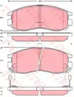 TRW GDB3133 Brake pads