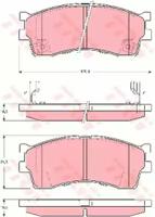 TRW GDB3245 Brake pads TRW GDB3245 Brake pads