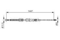Bosch 1 987 477 958 Трос стояночного гальма