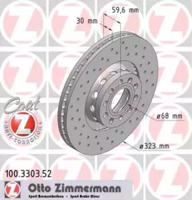 Otto Zimmermann 100.3303.52 Диск гальмівний Otto Zimmermann 100.3303.52 Диск гальмівний