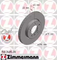 Otto Zimmermann 150.3485.20 Brake disc Otto Zimmermann 150.3485.20 Brake disc