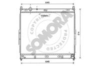 Somora 065040B Радіатор охолодження двигуна