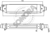 Somora 082445 Радіатор інтеркулера Somora 082445 Радіатор інтеркулера