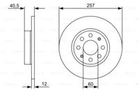 Bosch 0 986 479 402 Диск гальмівний