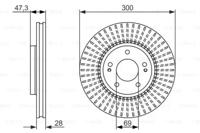 Bosch 0 986 479 595 Диск гальмівний Bosch 0 986 479 595 Диск гальмівний