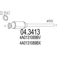 MTS 04.3413 Каталізатор MTS 04.3413 Каталізатор
