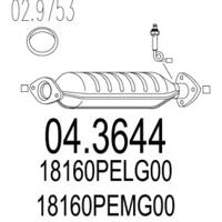 MTS 04.3644 Каталізатор