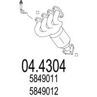 MTS 04.4304 Katalysato