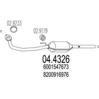 MTS 04.4326 Каталізатор MTS 04.4326 Каталізатор