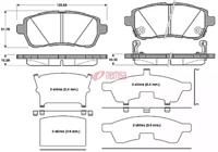 Metzger 128102 Brake pads