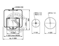 Templin 040106000970 Пневмоподушка