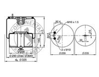 Templin 040106100670 Пневмоподушка