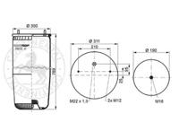 Templin 040106100890 Пневмоподушка