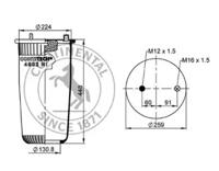 Templin 04.010.6200.200 Пневмоподушка