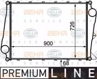 Hella 8ML 376 727-551 Радіатор інтеркулера Hella 8ML 376 727-551 Радіатор інтеркулера