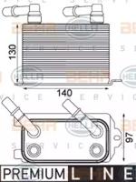 Hella 8MO 376 924-211 Масляний радіатор АКПП Hella 8MO 376 924-211 Масляний радіатор АКПП