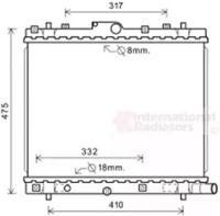 Van Wezel 52002136 Радіатор