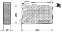 Denso DEV02004 Випаровувач кондиціонера