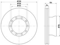 Textar 93085400 Диск гальмівний