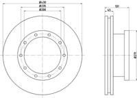 Textar 93086700 Brake disc