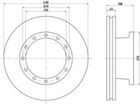 Textar 93096100 Brake disc