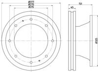 Textar 93127500 Диск гальмівний