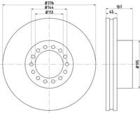 Textar 93175200 Диск гальмівний Textar 93175200 Диск гальмівний
