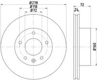 Textar 93191100 Brake disc