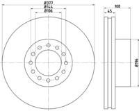 Textar 93191200 Диск гальмівний
