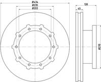 Textar 93243400 Диск гальмівний