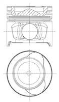 Nural 87-123407-30 Поршень двигуна Nural 87-123407-30 Поршень двигуна