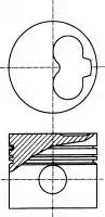 Nural 87-990107-40 Поршень двигуна
