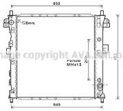 Ava DW2131 Радіатор охолодження двигуна